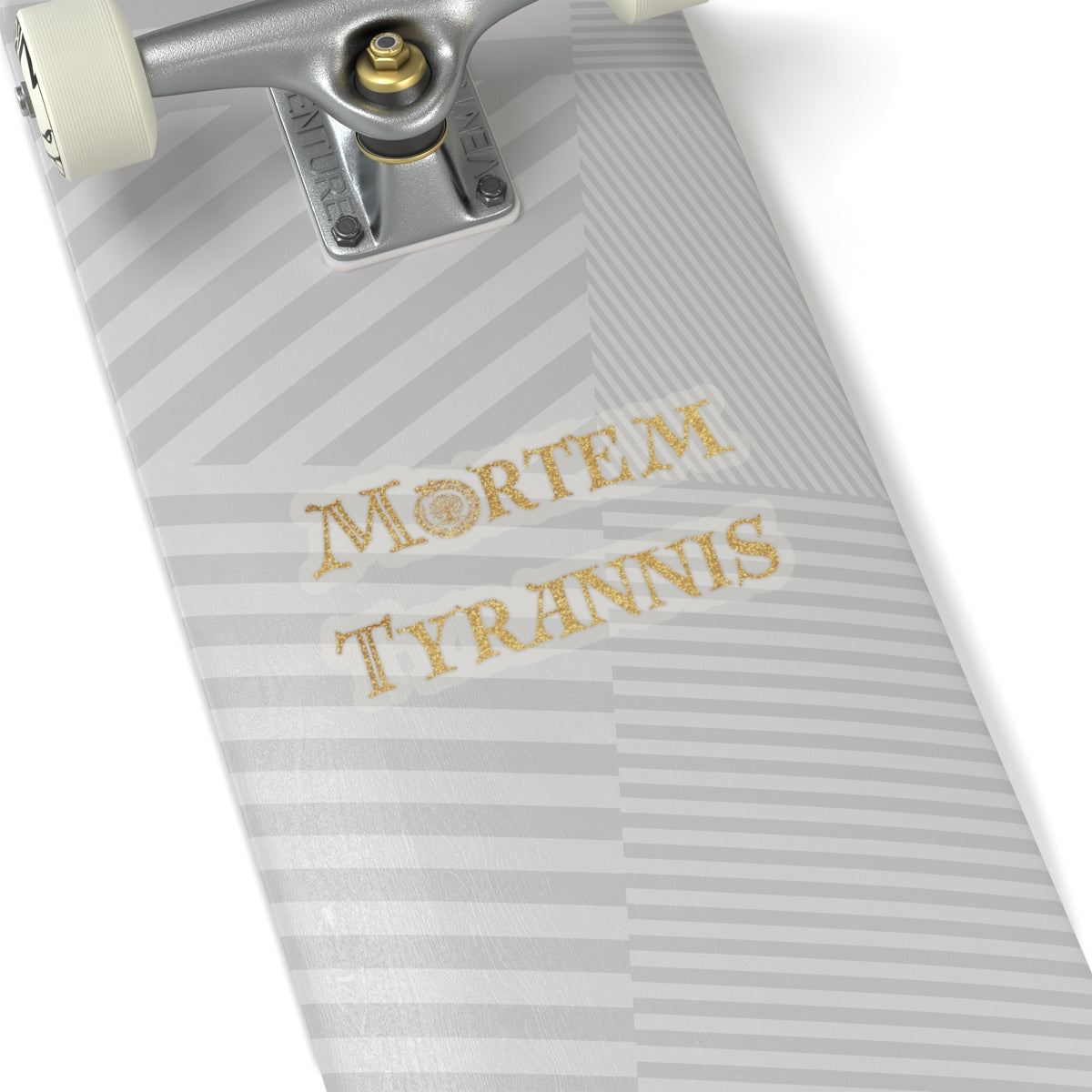Mortem Tyrannis Gold Logo Sticker