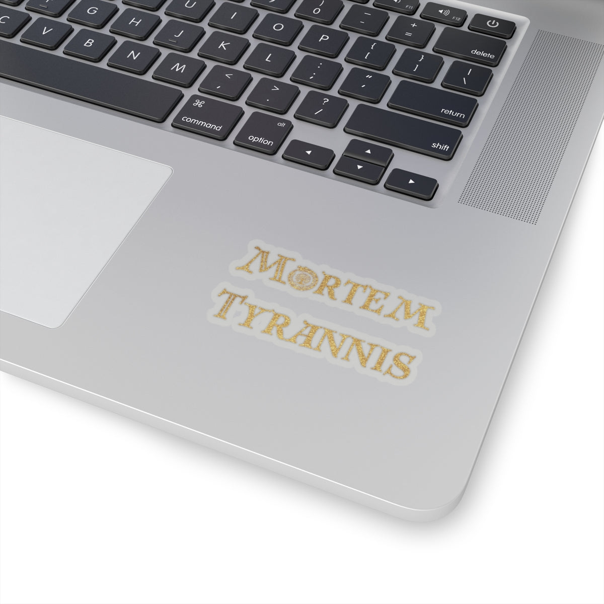 Mortem Tyrannis Gold Logo Sticker