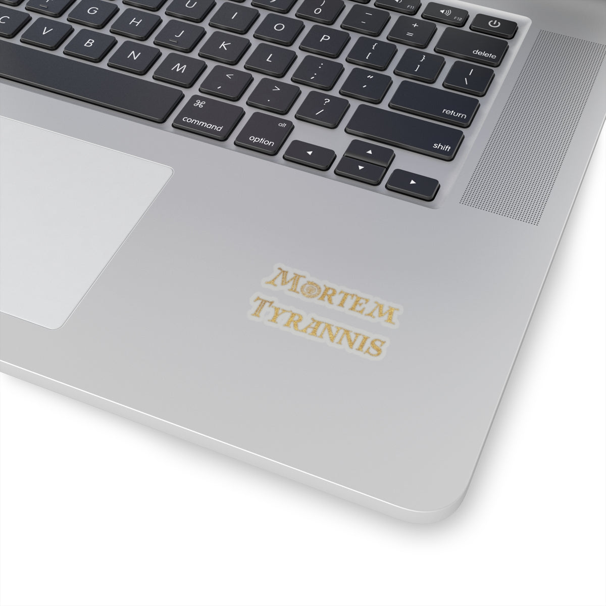 Mortem Tyrannis Gold Logo Sticker