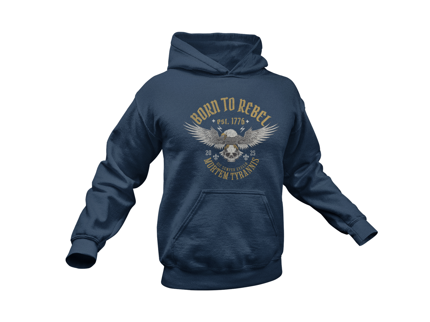 Born to Rebel Hoodie - Made in the USA