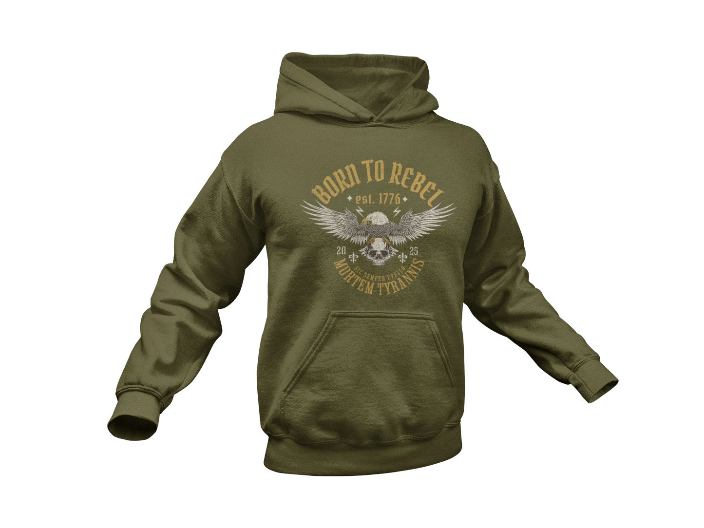 Born to Rebel Hoodie - Made in the USA
