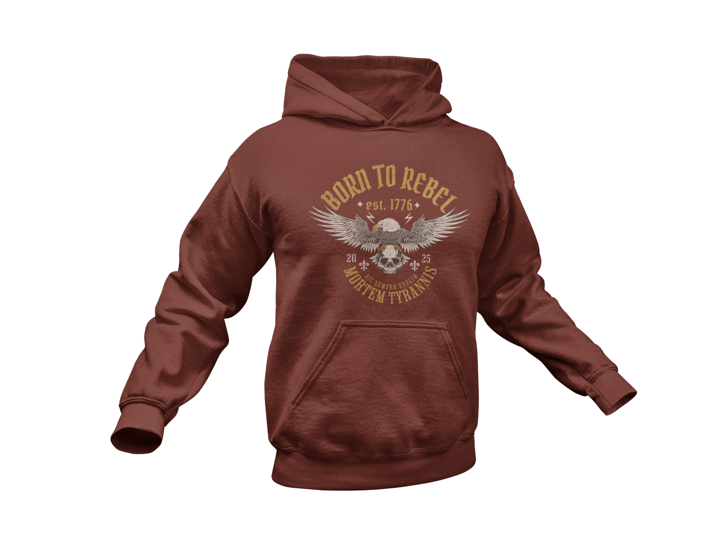 Born to Rebel Hoodie - Made in the USA