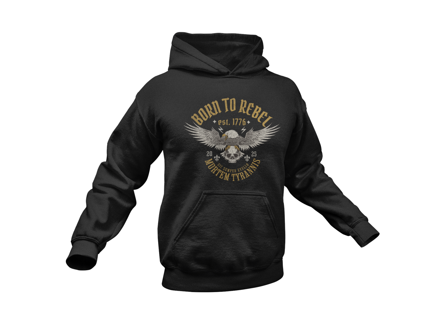 Born to Rebel Hoodie - Made in the USA