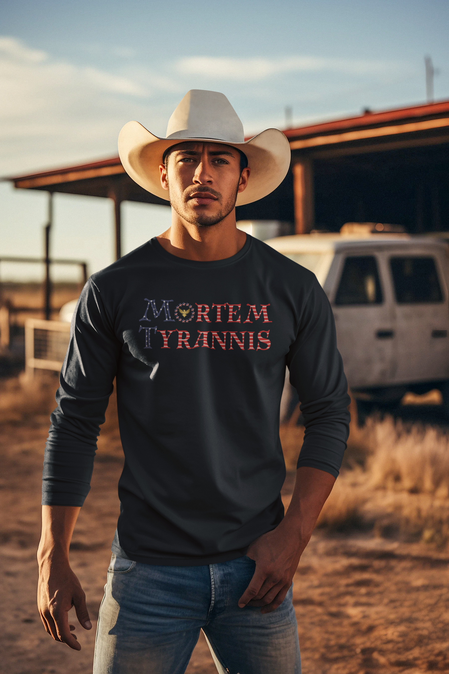 Mortem Tyrannis Flag Long Sleeve Tee